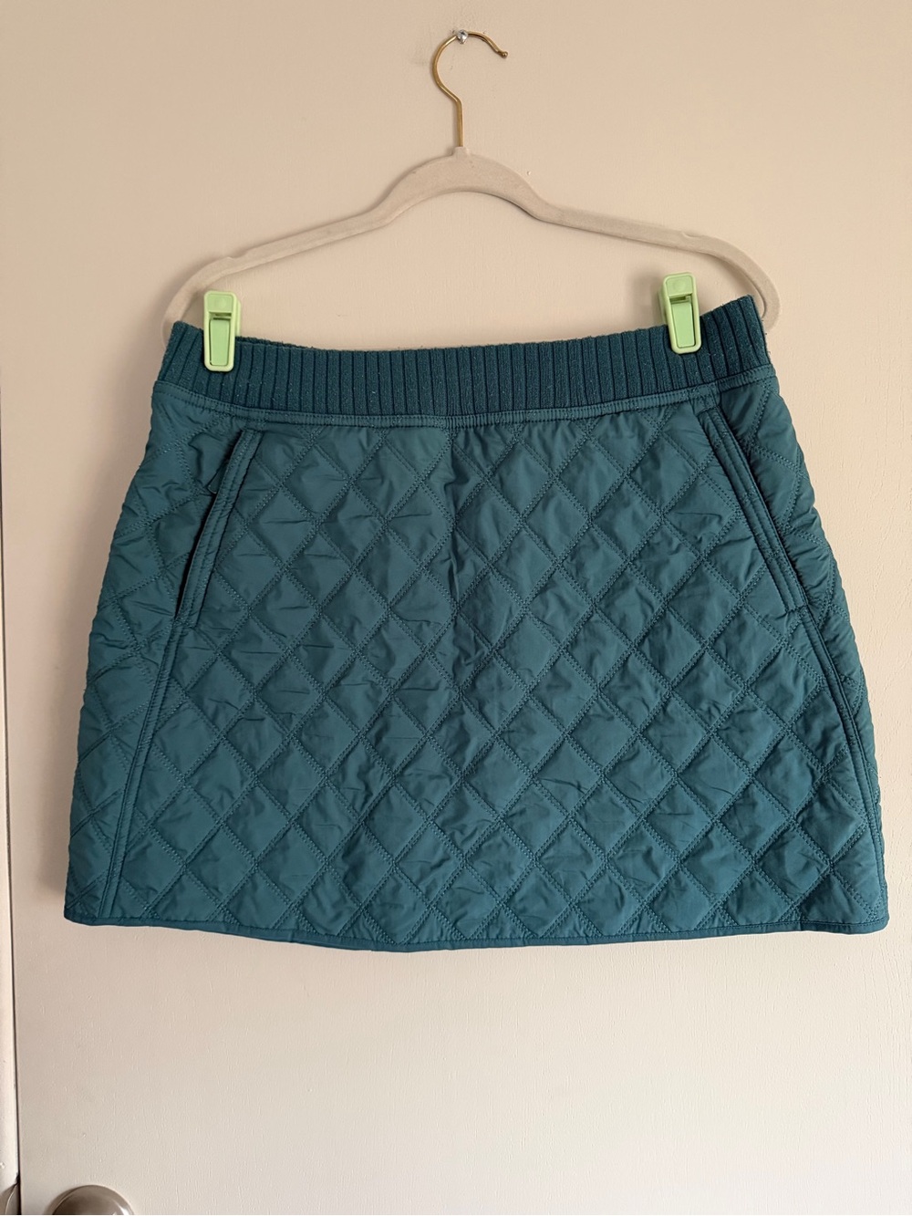Quilted Teal Prana Skirt